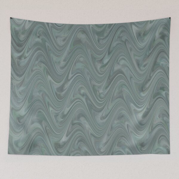 Item preview, Marbling Abstract Green Gray designed and sold by ArtbyDebbieC.