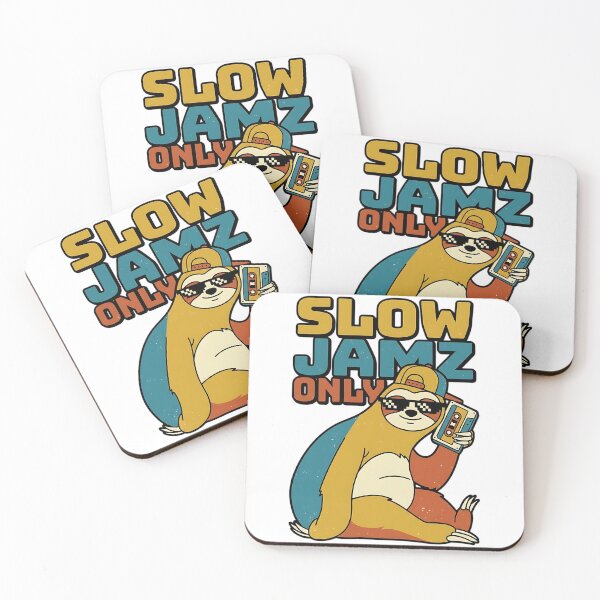 Item preview, Slow Jamz Only Funny Retro Sloth Design designed and sold by iwzzuel.