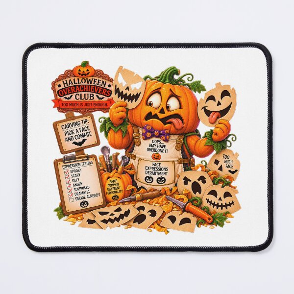 Item preview, ⚡HALLOWEEN OVERACHIEVERS CLUB - Pumpkin Pete's Face Expressions Department designed and sold by WheelieGdArt.