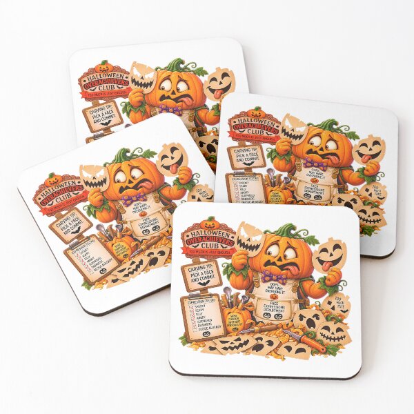 Item preview, ⚡HALLOWEEN OVERACHIEVERS CLUB - Pumpkin Pete's Face Expressions Department designed and sold by WheelieGdArt.