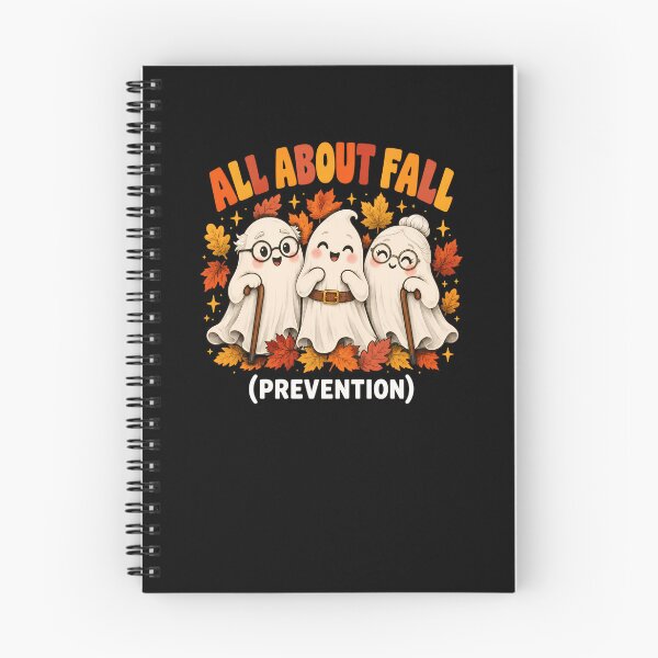 Item preview, All About Fall Prevention Ghosts Autumn Leaves designed and sold by SoyLamderma.