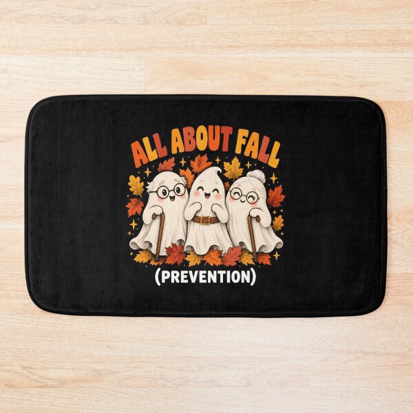 Item preview, All About Fall Prevention Ghosts Autumn Leaves designed and sold by SoyLamderma.