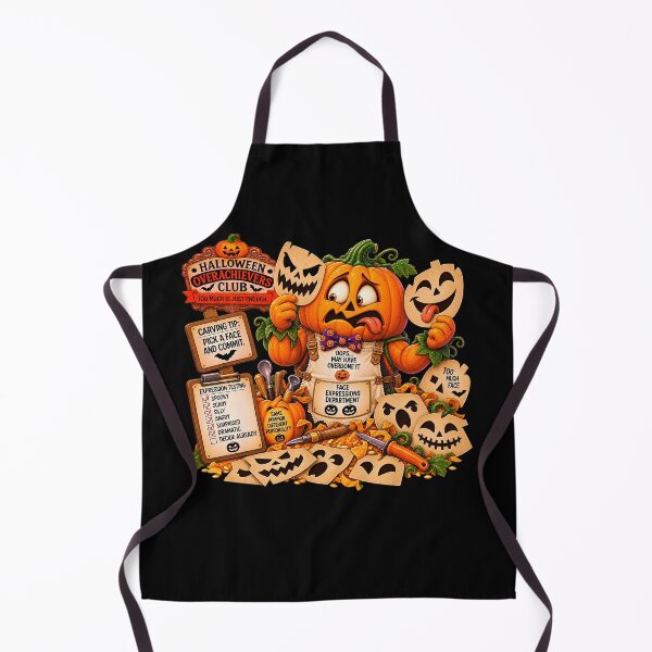 Item preview,  ⚡HALLOWEEN OVERACHIEVERS CLUB - Pumpkin Pete's Face Expressions Department - dark version designed and sold by WheelieGdArt.