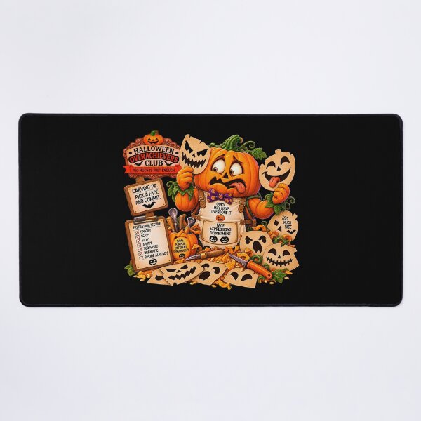 Item preview, ⚡HALLOWEEN OVERACHIEVERS CLUB - Pumpkin Pete's Face Expressions Department - dark version designed and sold by WheelieGdArt.