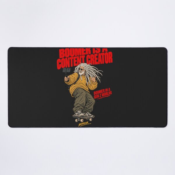 Item preview, Boomer Is A Content Creator - Funny Old Skate Vlogger Art designed and sold by BRTHRCNK01.
