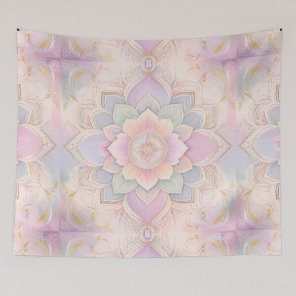 Item preview, Soft Pastel Radiance Mandala designed and sold by Designs by Bluejai .