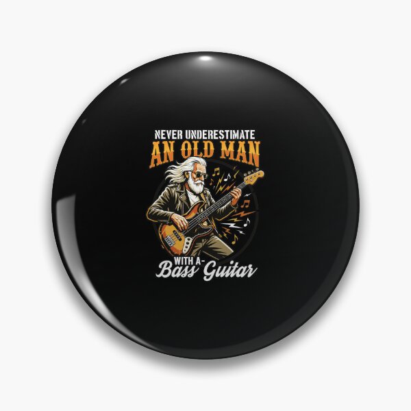 Item preview, Never Underestimate An Old Man With A Bass Guitar designed and sold by LAWRENCEROUGH.