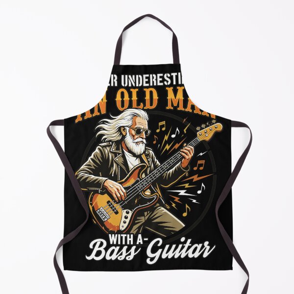 Item preview, Never Underestimate An Old Man With A Bass Guitar designed and sold by LAWRENCEROUGH.