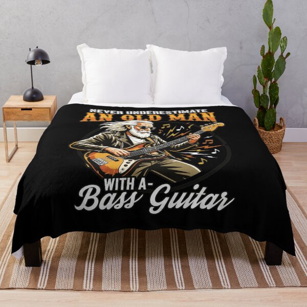 Item preview, Never Underestimate An Old Man With A Bass Guitar designed and sold by LAWRENCEROUGH.