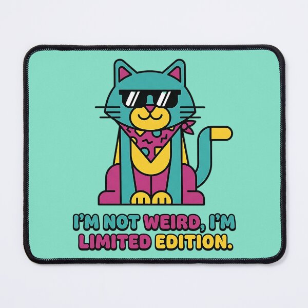 Item preview, I'm Not Weird I'm Limited Edition Retro Cat designed and sold by iwzzuel.