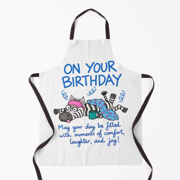 Item preview, Funny Birthday Zebra – Cozy Coffee & Birthday Wishes designed and sold by newsuept25.art.