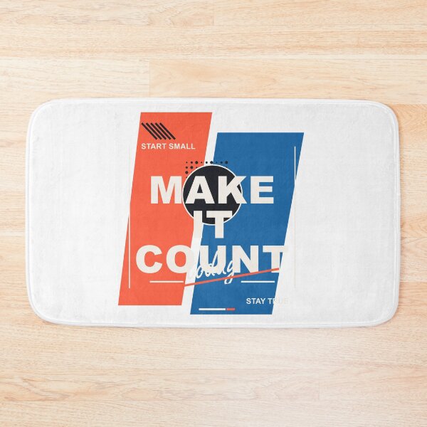 Item preview, Make It Count Start Small Stay True - Modern Typography Quote designed and sold by Venloomzy.