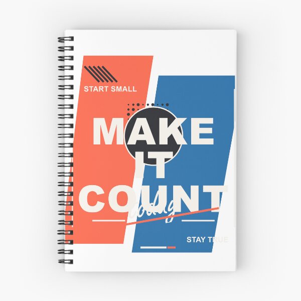 Item preview, Make It Count Start Small Stay True - Modern Typography Quote designed and sold by Venloomzy.