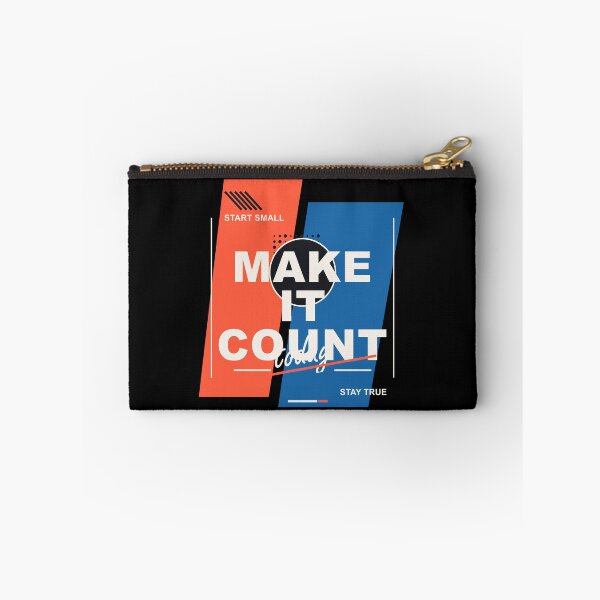 Item preview, Make It Count Start Small Stay True - Modern Typography Quote designed and sold by Venloomzy.