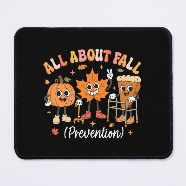 Item preview, All About Fall Prevention Retro Characters designed and sold by SoyLamderma.