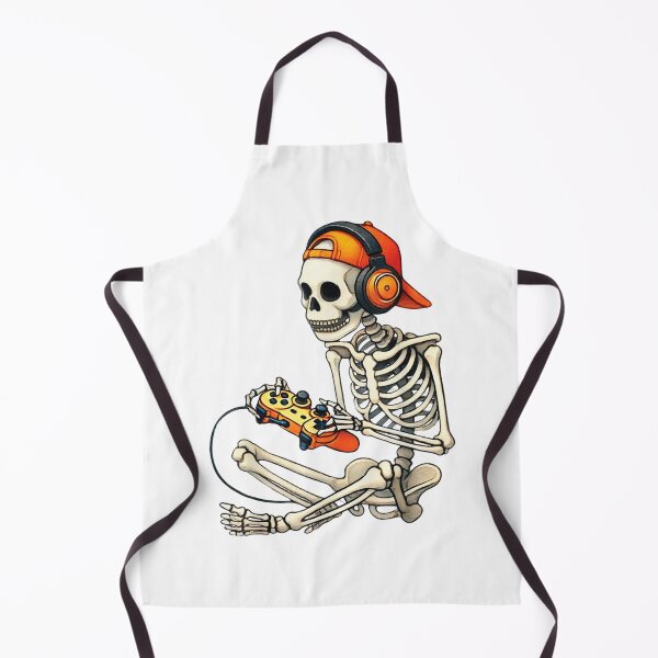 Item preview, Halloween Skeleton Gamer Video Gaming Boys Men Kids Tees  designed and sold by Daisy Grimes.