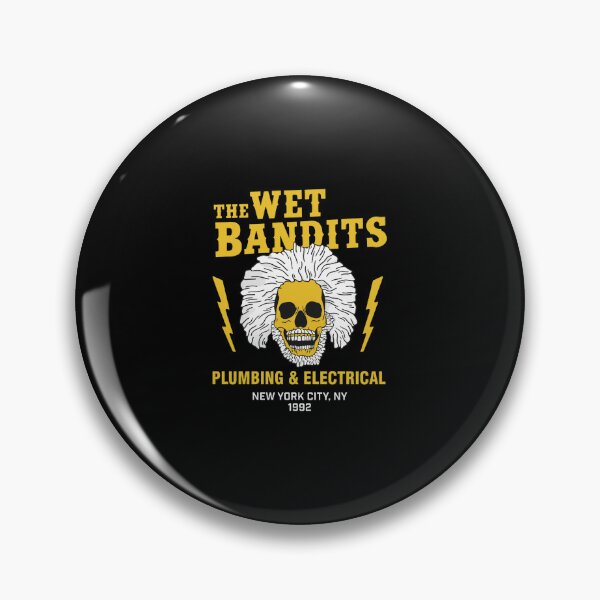 Item preview, The Wet Bandits Plumbing Electrical Skull Lightning Retro designed and sold by LAWRENCEROUGH.