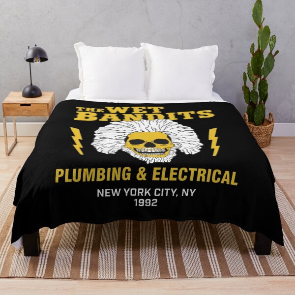 Item preview, The Wet Bandits Plumbing Electrical Skull Lightning Retro designed and sold by LAWRENCEROUGH.