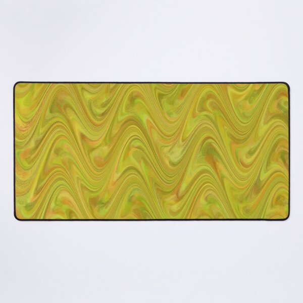 Item preview, Marbling Abstract Green Yellow designed and sold by ArtbyDebbieC.