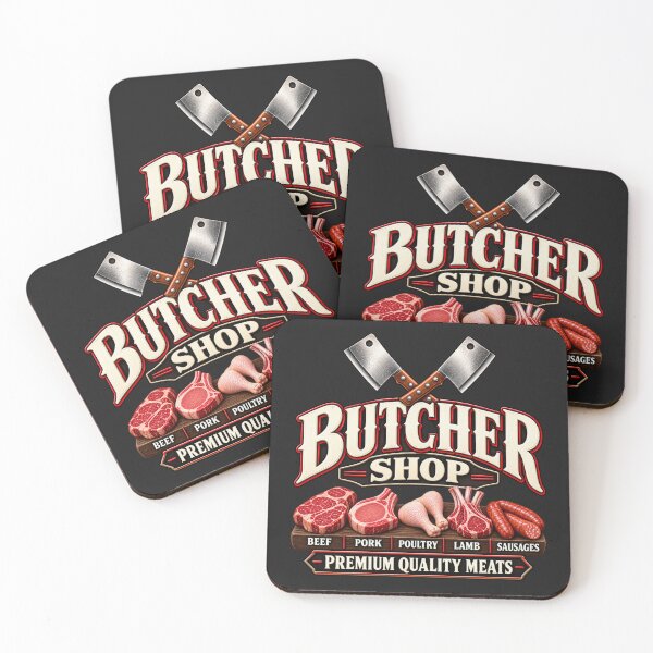 Item preview, Butcher Shop – Premium Quality Meats & Fresh Cuts designed and sold by HO•Designs.