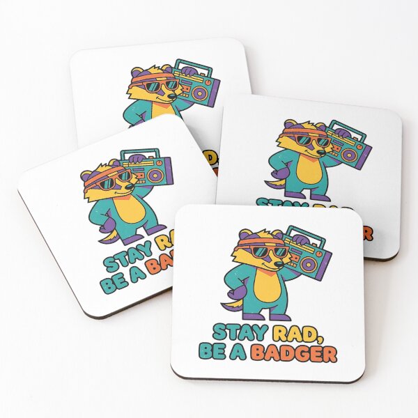 Item preview, Stay Rad Be A Badger Retro Boombox designed and sold by iwzzuel.