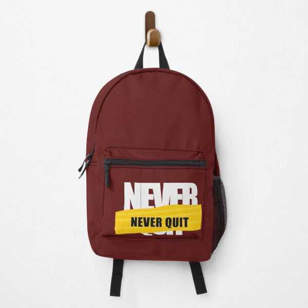 Item preview, Never Quit Motivational Fitness Quote - Inspirational Bold Typography designed and sold by Venloomzy.