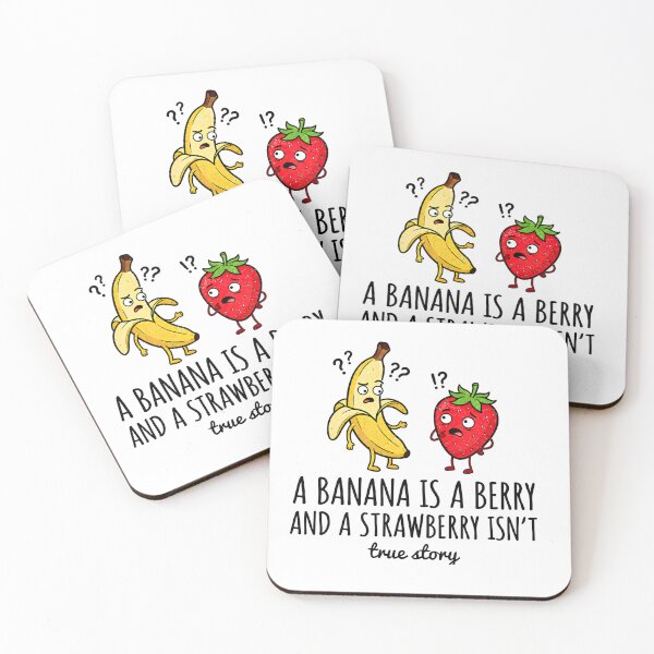 Item preview, Confused Fruits: The Berry Truth - Banana vs. Strawberry designed and sold by FrozenFits.