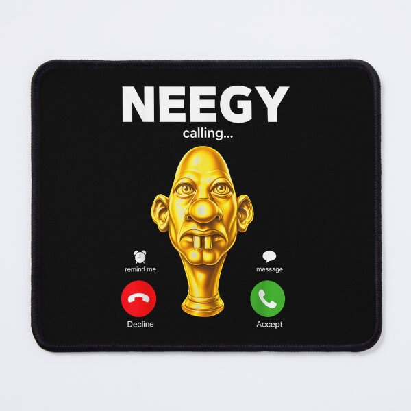 Item preview, Neegy Calling Internet Brainrot Humor Meme Gen Alpha Gen Z designed and sold by LizzyKeiko.