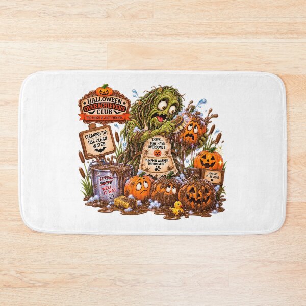 Item preview, ⚡HALLOWEEN OVERACHIEVERS CLUB -  Swampie's Pumpkin Washing Department designed and sold by WheelieGdArt.