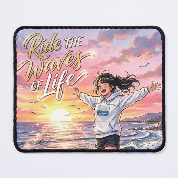 Item preview, Ride the Waves of Life Quote Beach designed and sold by JonelleTshirts.