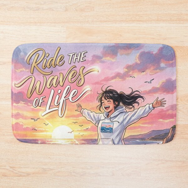 Item preview, Ride the Waves of Life Quote Beach designed and sold by JonelleTshirts.