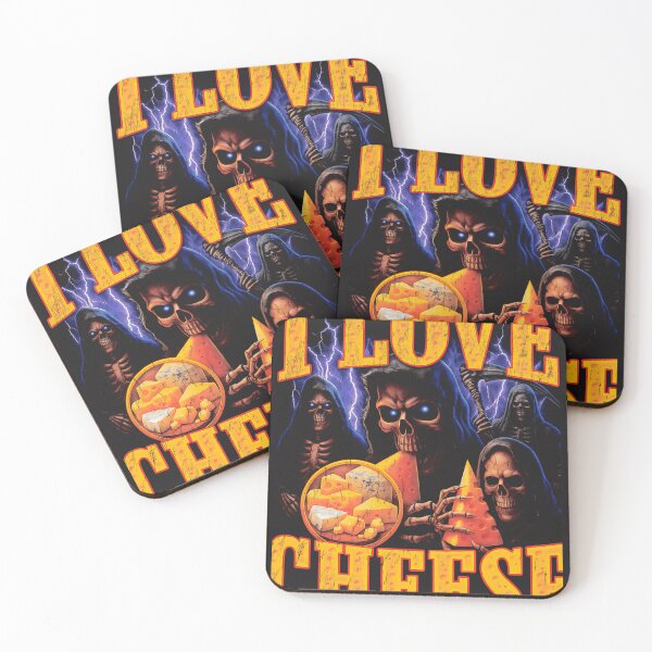 Item preview, I Love Cheese Grim Reaper Funny designed and sold by traceysthetic.