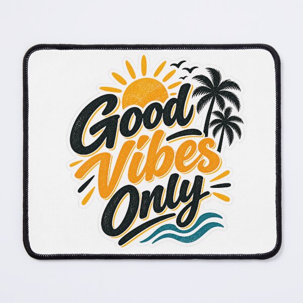 Item preview, Good Vibes Only Sunny Beach Sunset - Tropical Palm Tree & Ocean Design designed and sold by Venloomzy.