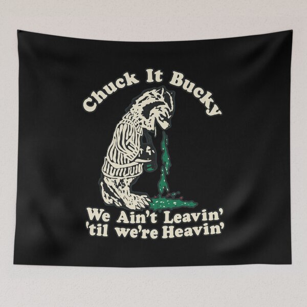 Item preview, Chuck It Bucky Badgers Heav'n Vomit Art designed and sold by LAWRENCEROUGH.
