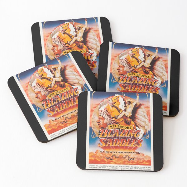 Item preview, Blazing Saddles Mel Brooks Western Comedy Film Poster Art designed and sold by LAWRENCEROUGH.