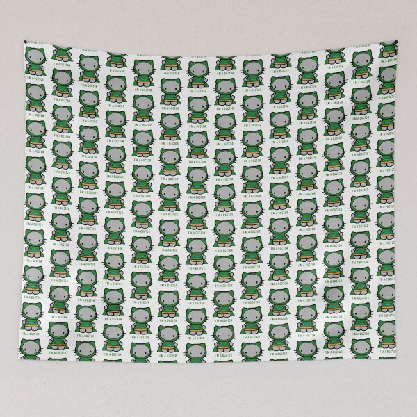 Item preview, Cute Kitty Doctor Doom Illustration with Playful and Mysterious Vibe designed and sold by OceanBeagle.
