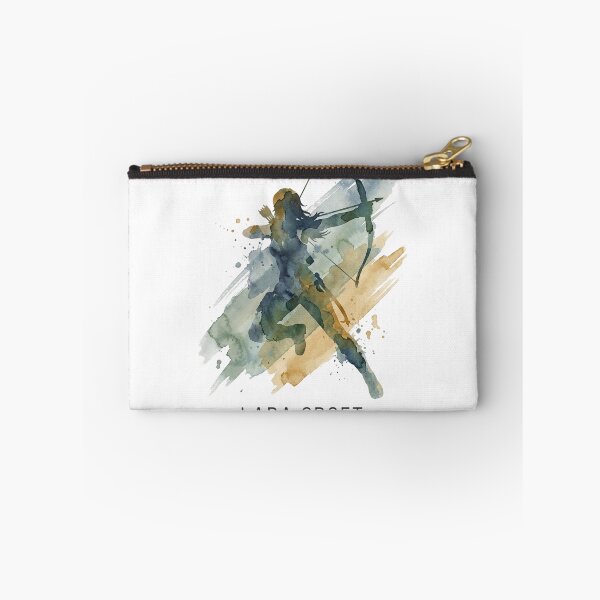 Item preview, Lara Croft Adventurer Watercolor Silhouette Art designed and sold by iwzzuel.