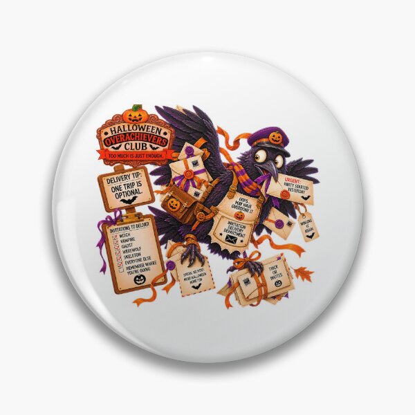 Item preview, ⚡HALLOWEEN OVERACHIEVERS CLUB - Raven's Invitation Delivery Department designed and sold by WheelieGdArt.
