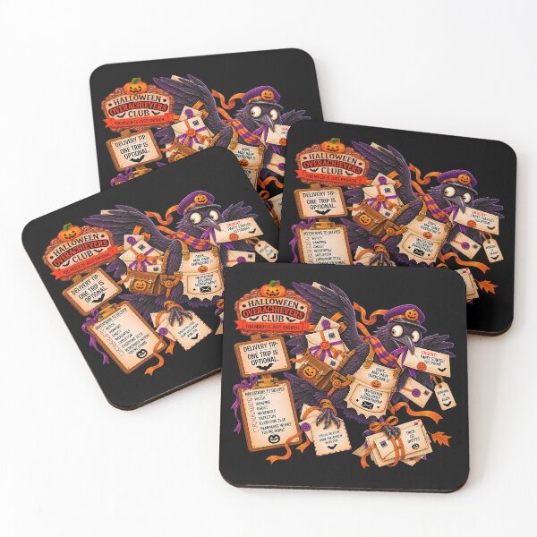Item preview, ⚡HALLOWEEN OVERACHIEVERS CLUB - Raven's Invitation Delivery Department - dark version designed and sold by WheelieGdArt.