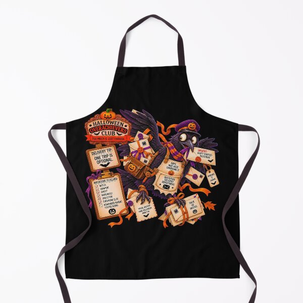 Item preview, ⚡HALLOWEEN OVERACHIEVERS CLUB - Raven's Invitation Delivery Department - dark version designed and sold by WheelieGdArt.