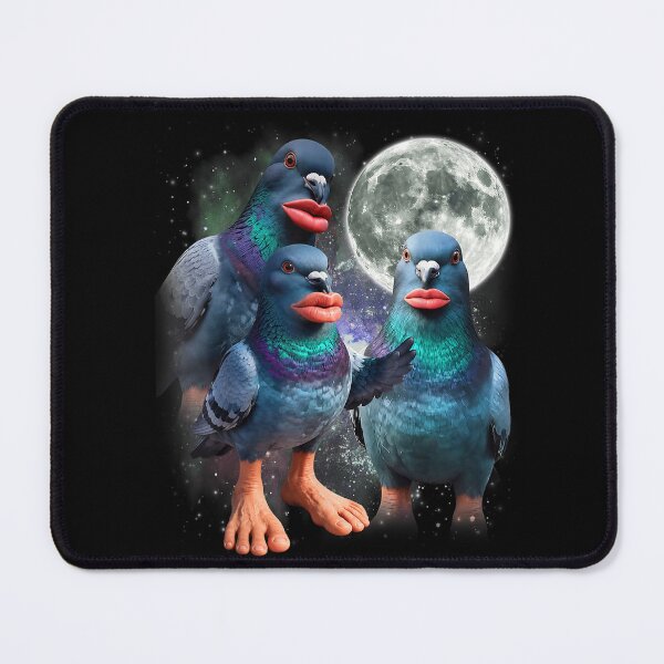 Item preview, Funny Three Cantina Pigeon Howling at the Moon Brainrot Meme designed and sold by LizzyKeiko.