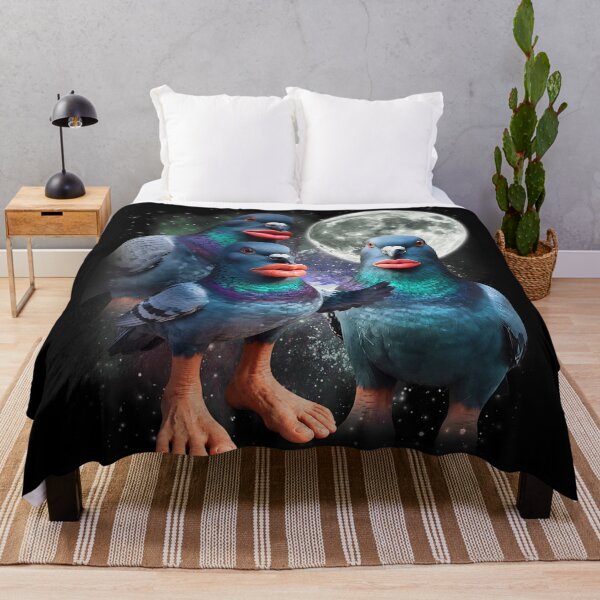 Item preview, Funny Three Cantina Pigeon Howling at the Moon Brainrot Meme designed and sold by LizzyKeiko.