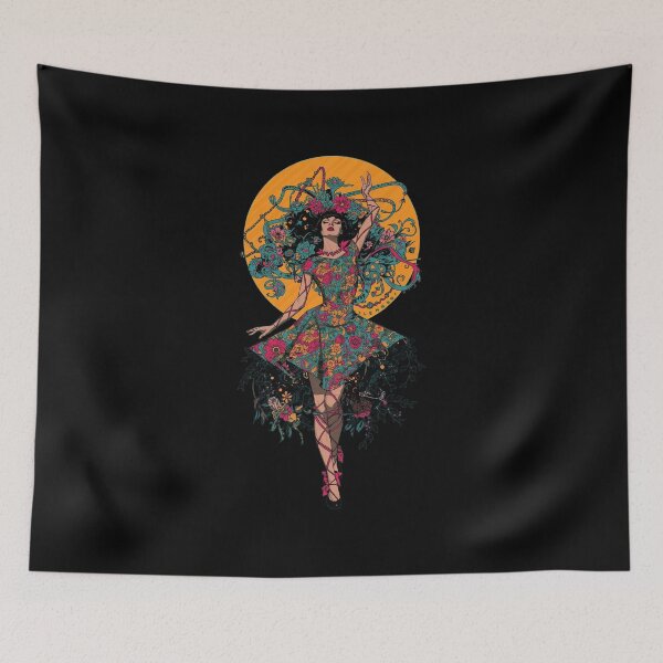Item preview, Celestial Floral Dancer: Art Nouveau Solar Goddess designed and sold by  Mythical Entanglement.