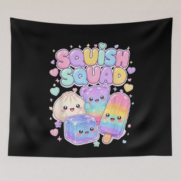 Item preview, Squish Squad Kawaii Dumpling Rainbow Candy Aesthetic Bow  designed and sold by GalenoHenley.