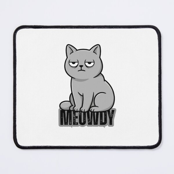 Item preview, Funny Meowdy Western Cowboy Cat Grumpy Grey Kitten Gift Design designed and sold by KarimFisal.