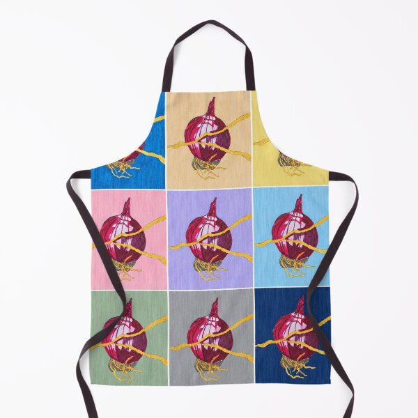 Item preview, Kintsugi Red Onion – Colourful Kitchen & Vegetable Art designed and sold by newsuept25.art.