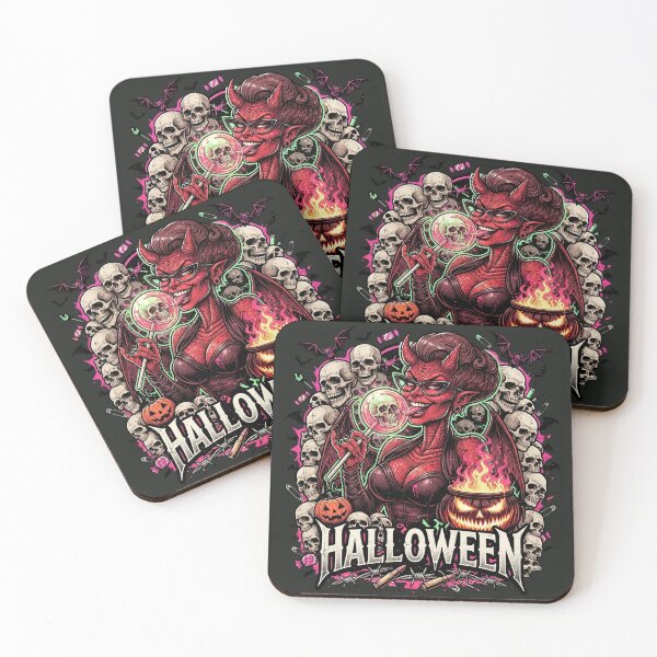 Item preview, Halloween She Devil Lollipop Skulls Cauldron designed and sold by Voodoo Store Paranormal Collections.