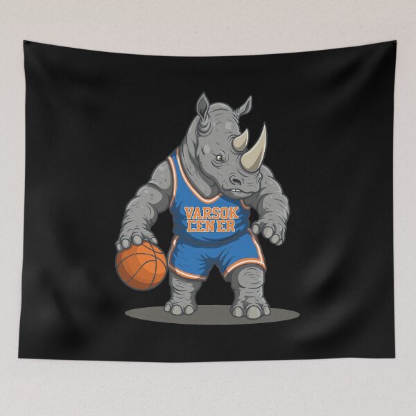 Item preview, Rhino Slam Dunk Basketball Art designed and sold by LAWRENCEROUGH.
