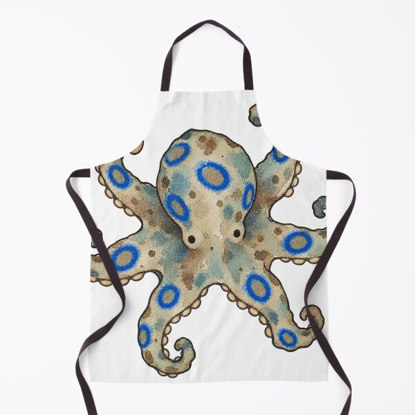 Item preview, Blue Ringed Octopus Watercolor Ocean Animal Art designed and sold by Jessie's Palette.