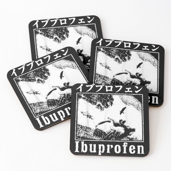Item preview, Ibuprofen Japanese Cat Meme designed and sold by LizzyKeiko.